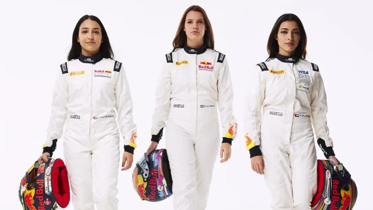 Hamda Al Qubaisi - Emely De Heus - Amna Al Qubaisi - F1 Academy
